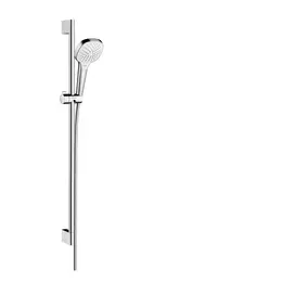 HANSGROHE Croma Select E zuhanyszett Vario 90 cm-es zuhanyrúddal, fehér/króm