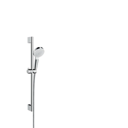 HANSGROHE Crometta zuhanyszett 1jet 65 cm-es zuhanyrúddal, EcoSmart 9 l/perc, fehér/króm