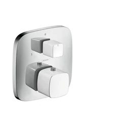 HANSGROHE PuraVida termosztát falsík alatti szereléshez váltószeleppel, fehér/króm HANSGROHE PuraVida termosztát falsík alatti szereléshez váltószeleppel, fehér/króm