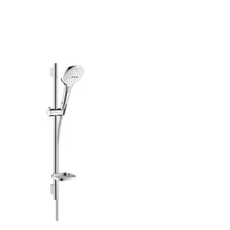 HANSGROHE Raindance Select E 120 3jet kézizuhany/ Unica'S Puro 0,65 m-es zuhanyszett, fehér/króm