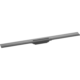HANSGROHE RainDrain Flex zuhanylefolyó színkészlet 1000, méretre vágható, fali illesztéshez, szálcsiszolt fekete króm HANSGROHE RainDrain Flex zuhanylefolyó színkészlet 1000, méretre vágható, fali illesztéshez, szálcsiszolt fekete króm