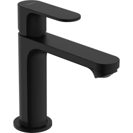 HANSGROHE Rebris S egykaros mosdócsaptelep 110, automata lefolyógarnitúrával, matt fekete HANSGROHE Rebris S egykaros mosdócsaptelep 110, automata lefolyógarnitúrával, matt fekete