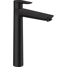 HANSGROHE Talis E egykaros mosdócsaptelep 240 automata lefolyógarnitúrával, matt fekete HANSGROHE Talis E egykaros mosdócsaptelep 240 automata lefolyógarnitúrával, matt fekete