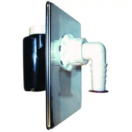 HL mosógép csatlakozó, golyós bűzzárral, falba süllyesztve, 120×166 mm nemesacél fedéllel HL mosógép csatlakozó, golyós bűzzárral, falba süllyesztve, 120×166 mm nemesacél fedéllel