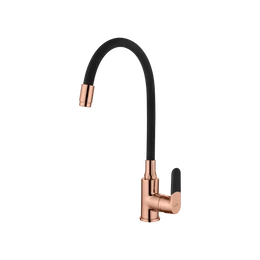 INVENA Magic álló mosogató csaptelep flexibilis kifolyócsővel, fekete/rose gold INVENA Magic álló mosogató csaptelep flexibilis kifolyócsővel, fekete/rose gold