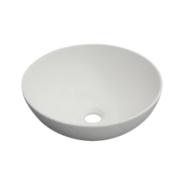 INVENA Dokos pultra ültethető mosdókagyló, kerek, 40 cm, matt fehér