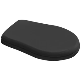 KERASAN Retro WC-ülőke, Soft Close, matt fekete/króm