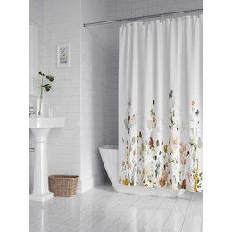 Zuhanyfüggöny, textil 180x200 mm, Flowers