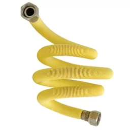 Gázbekötő bordás cső, 1/2" BB, 100-200 cm, nyújtható