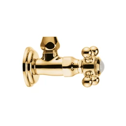 Kludi 1926 sarokszelep, aranyozott 23 kt