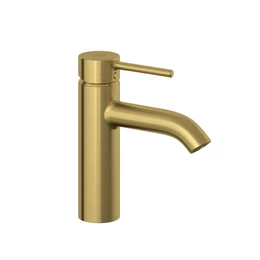 KLUDI Bozz mosdócsap 100 PUSH OPEN leeresztővel, szálcsiszolt arany