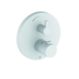 KLUDI Nova Fonte Puristic falsík alatti termosztátos zuhanycsap, matt fehér KLUDI Nova Fonte Puristic falsík alatti termosztátos zuhanycsap, matt fehér