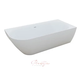 M-ACRYL Lily különleges műmárvány kád, fehér előlappal M-ACRYL Lily különleges műmárvány kád, fehér előlappal