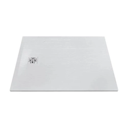 MARMY Basalto zuhanytálca - 70×100 selyem fehér (prada white)