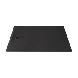 MARMY Basalto zuhanytálca - 90×160 selyem fekete (cavalli black)