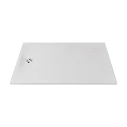 MARMY Basalto zuhanytálca - 90×160 selyem fehér (prada white)