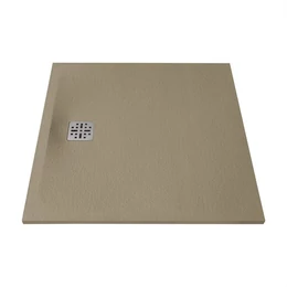 MARMY Dolomite zuhanytálca - 100×100 matt cappucino (gucci latte)