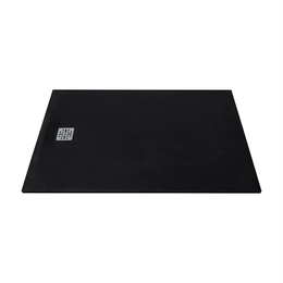 MARMY Dolomite zuhanytálca - 100×160 matt fekete (cavalli black)