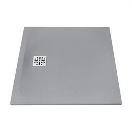 MARMY Dolomite zuhanytálca - 80×80 matt szürke (valentino grey)