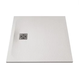 MARMY Dolomite zuhanytálca - 90×90 matt fehér (prada white)