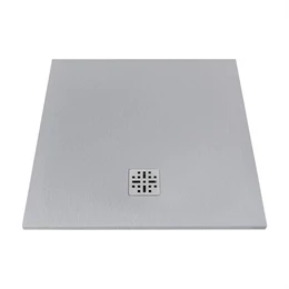 MARMY Dolomite zuhanytálca - 90×90 matt szürke (valentino grey)