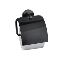 MOFÉM Fiesta Black WC papír tartó, fedeles