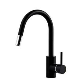 MOFÉM Junior EVO fekete mosogató csaptelep kihúzható fejjel