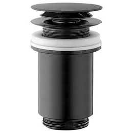 OMP TEA klik-klak mosdólefolyó, magasság max. 80 mm, matt fekete OMP TEA klik-klak mosdólefolyó, magasság max. 80 mm, matt fekete