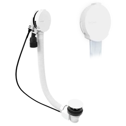 POLYSAN Marble kád le- és túlfolyó, kádtöltővel, bovdenes, 800 mm, fehér POLYSAN Marble kád le- és túlfolyó, kádtöltővel, bovdenes, 800 mm, fehér