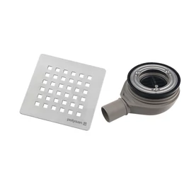 POLYSAN Flexia zuhanytálca szifon, 90 mm, DN40, inox