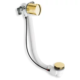 POLYSAN kád le- és túlfolyó, kádtöltővel, automata, 775 mm, dugó átm.: 72 mm, arany