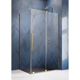 RADAWAY Furo Gold KDJ szögletes arany zuhanykabin - ajtó, ajtó fixrész