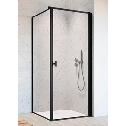 RADAWAY Nes Black KDJ I Frame szögletes zuhanykabin - ajtó