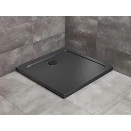 RADAWAY Doros Stone C szögletes akril zuhanytálca, fekete RADAWAY Doros Stone C szögletes akril zuhanytálca, fekete