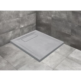 RADAWAY Doris C lapos szögletes műmárvány zuhanytálca, szürke RADAWAY Doris C lapos szögletes műmárvány zuhanytálca, szürke
