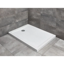 RADAWAY Doros Stone F szögletes akril zuhanytálca, fehér
