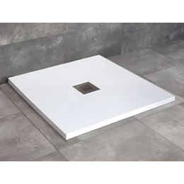 RADAWAY Kios C lapos szögletes műmárvány zuhanytálca, fehér RADAWAY Kios C lapos szögletes műmárvány zuhanytálca, fehér