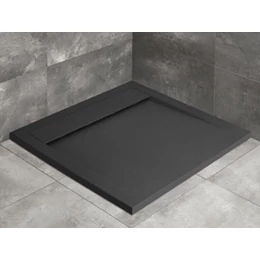 RADAWAY Teos C lapos szögletes műmárvány zuhanytálca, antracit RADAWAY Teos C lapos szögletes műmárvány zuhanytálca, antracit