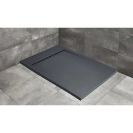 RADAWAY Teos F lapos szögletes műmárvány zuhanytálca, antracit RADAWAY Teos F lapos szögletes műmárvány zuhanytálca, antracit