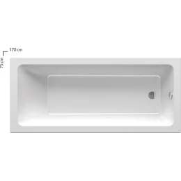 RAVAK 10° Slim téglalap alakú akrilkád RAVAK 10° Slim téglalap alakú akrilkád