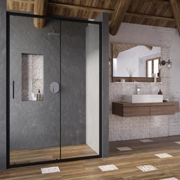 RAVAK Blix Slim BLSDP2 zuhanyajtó - fekete RAVAK Blix Slim BLSDP2 zuhanyajtó - fekete