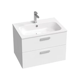 RAVAK SD Chrome II 700 mosdó alatti szekrény, fehér/fehér, króm fogantyúval