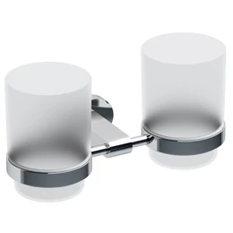 RAVAK Chrome dupla pohártartó (üveg) RAVAK Chrome dupla pohártartó (üveg)