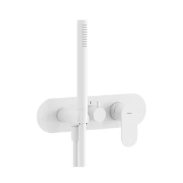 RAVAK Eleganta falba süllyesztett csaptelep, háromutas, R-boxhoz, bársony fehér RAVAK Eleganta falba süllyesztett csaptelep, háromutas, R-boxhoz, bársony fehér