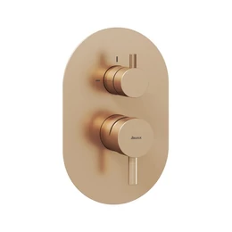 RAVAK Espirit falba süllyesztett csaptelep, kétutas, R-boxhoz, szálcsiszolt rose gold