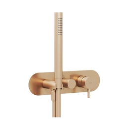 RAVAK Espirit falba süllyesztett csaptelep, kétutas, R-boxhoz, szálcsiszolt rose gold RAVAK Espirit falba süllyesztett csaptelep, kétutas, R-boxhoz, szálcsiszolt rose gold