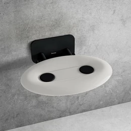 RAVAK OVO P II ülőke - opal/black RAVAK OVO P II ülőke - opal/black