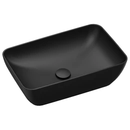 RAVAK Uni 500 R Slim kerámia mosdó, matt fekete RAVAK Uni 500 R Slim kerámia mosdó, matt fekete