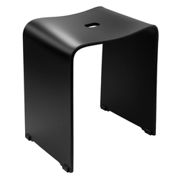 RIDDER Trendy fürdőszobai szék, 40×48×27,5 cm, matt fekete