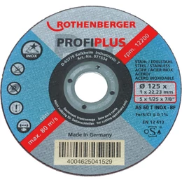 ROTHENBERGER Inox Profi Plus vágótárcsa, 115×1